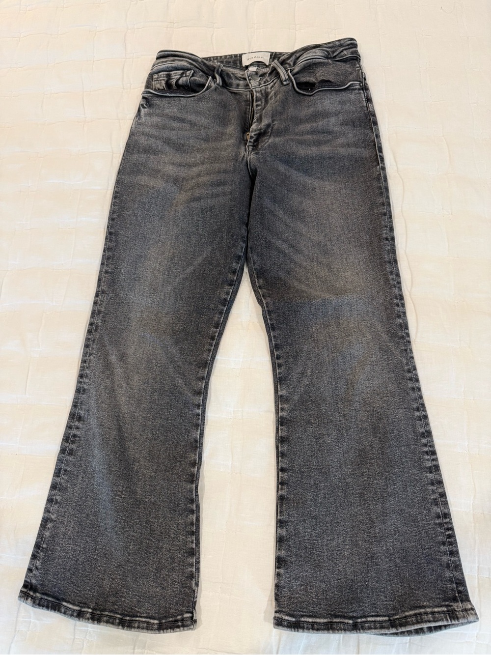 Women's FRAME Le Crop Mini Boot Cut Jean in Size 2
